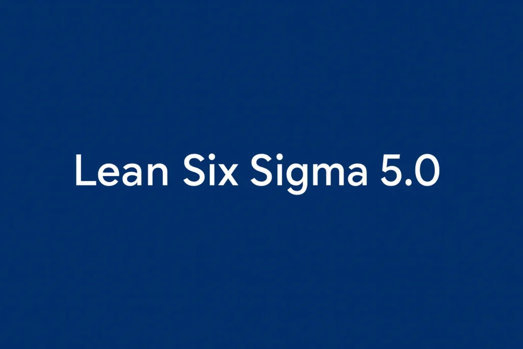 Leansix sigma 5