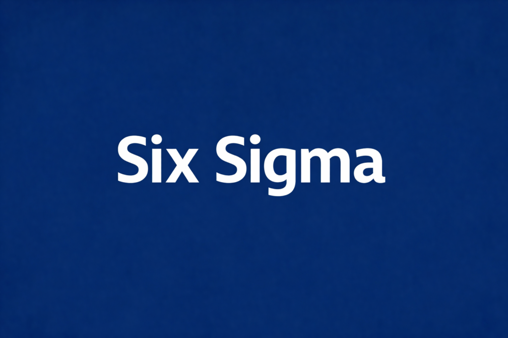 six sigma en entreprise