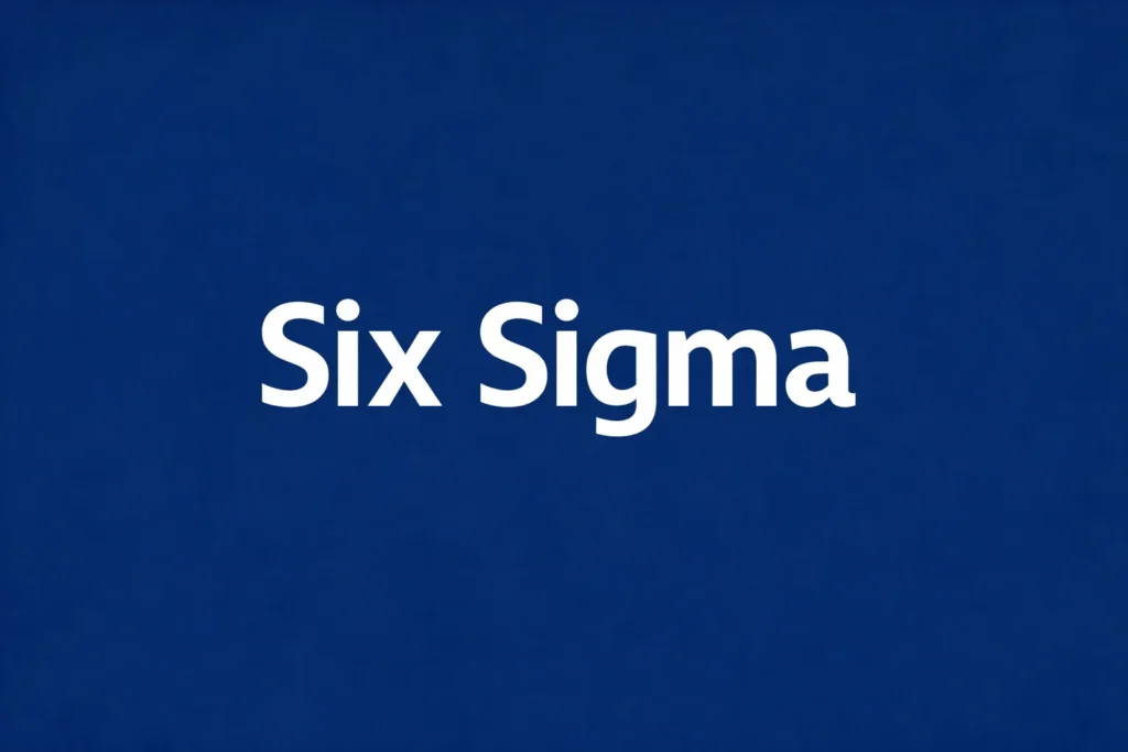 six sigma en entreprise